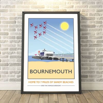 Bournemouth Pier, Dorset Print__A4