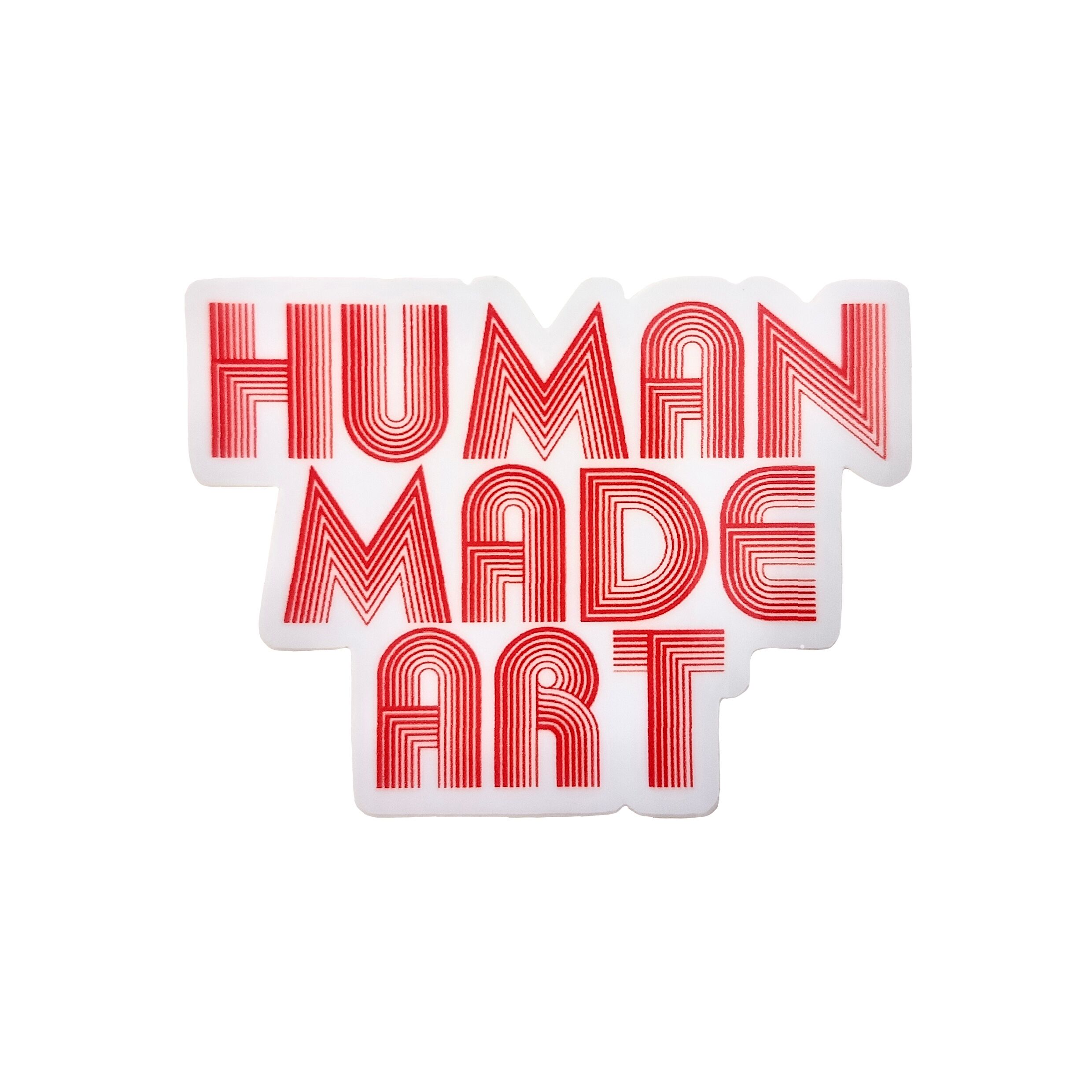 Vinilo adhesivo de arte creado por humanos