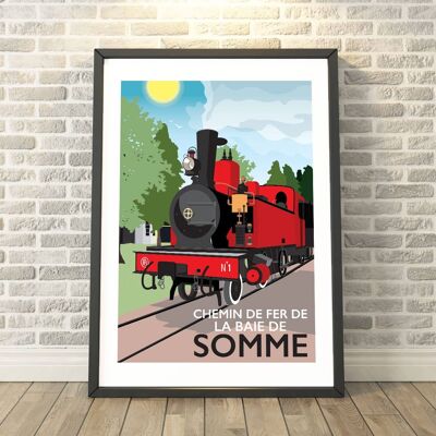Somme Bay Railway, France Print__A2