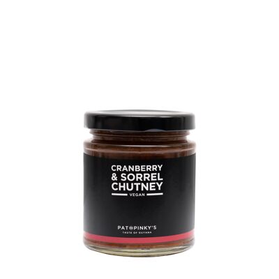 Pat and Pinky's Cranberry and Sorrel Chutney 190ml Jar