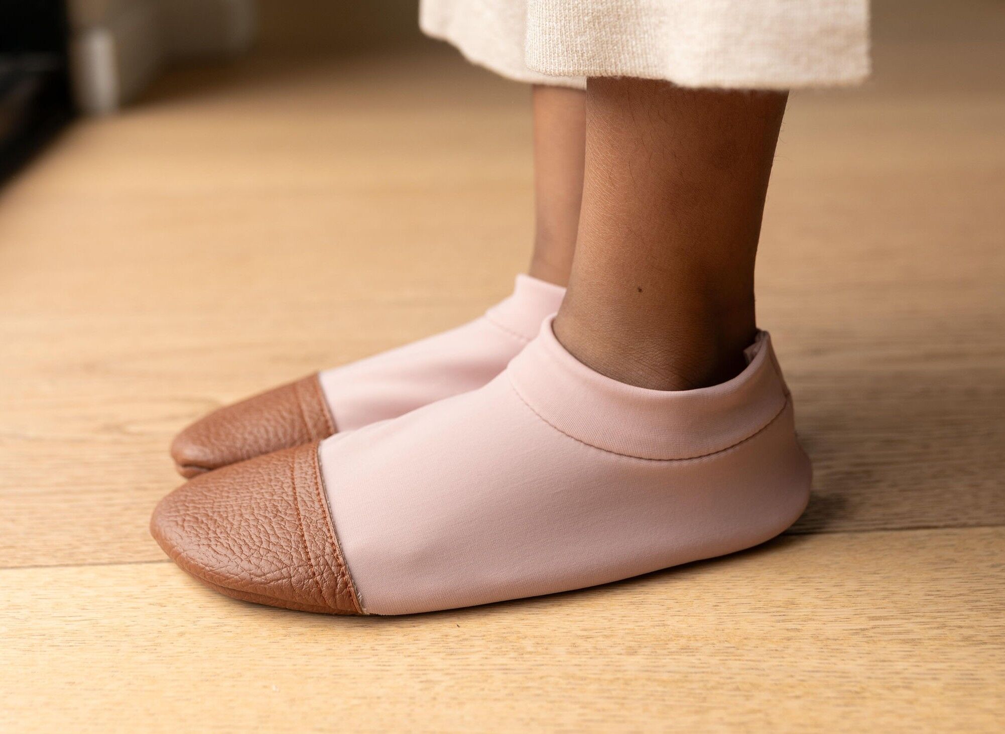 Pantofole morbide - Per interni - Piccole pantofole in pile, rosa pallido