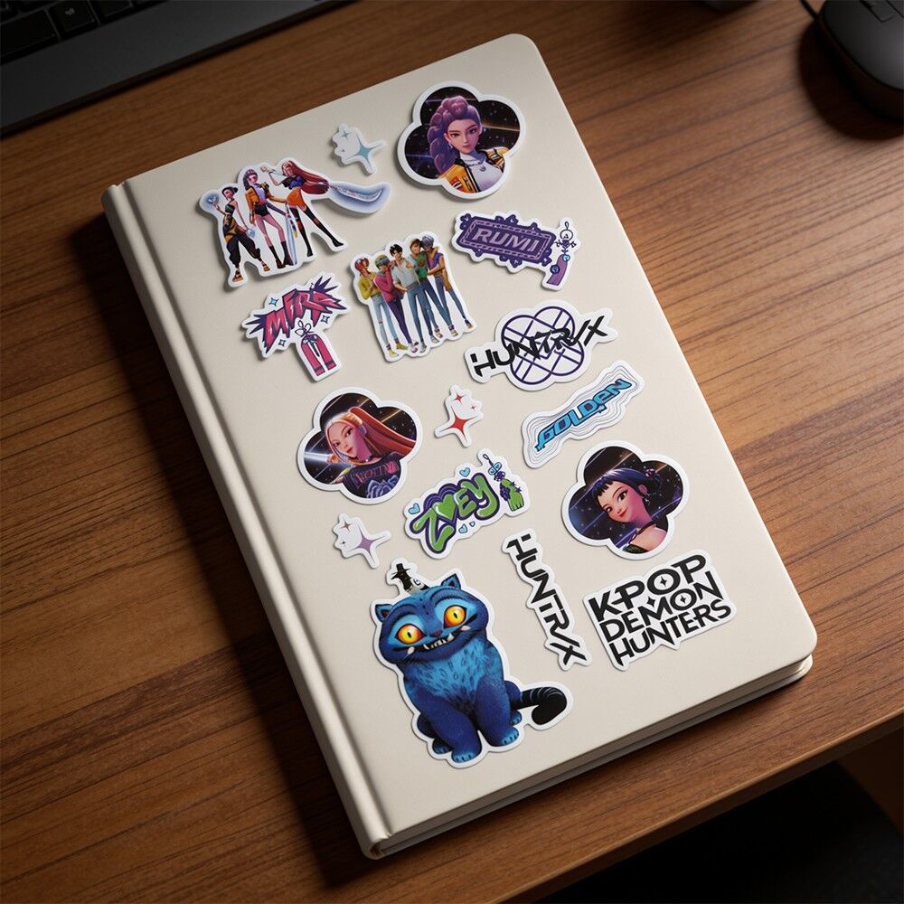 Set de Stickers en Relief KPop Demon Hunters