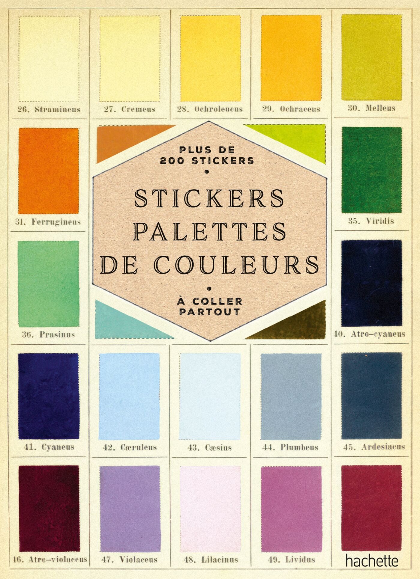 Pegatinas y paletas de colores