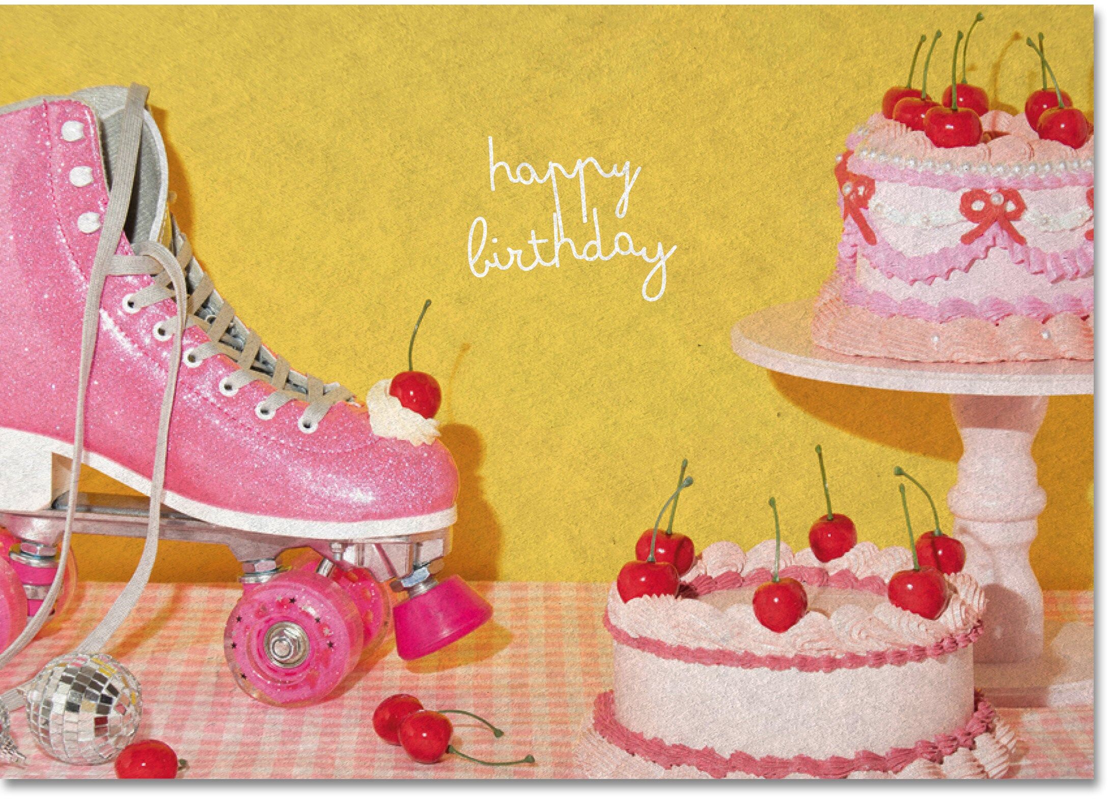 cake and roller-skate