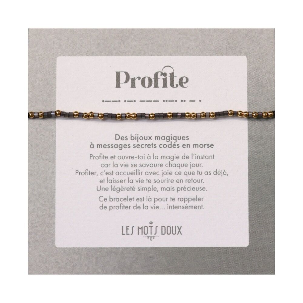 Bracelet Code Morse : Profite