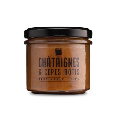 Tartinable - CHÂTAIGNES & CÈPES RÔTIS - Petits pots apéro'