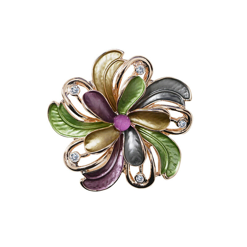 ÉPINGLE MAGNÉTIQUE FLEUR ÉMAILLÉE