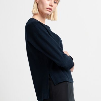 MILEVA SWEATER cotton navy