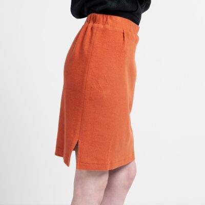 KATE SKIRT cotton cord-sweat rust