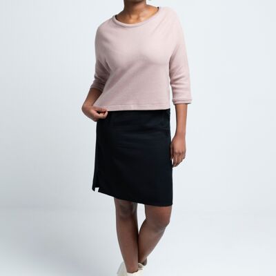 MILEVA SWEATER cotton ash rose