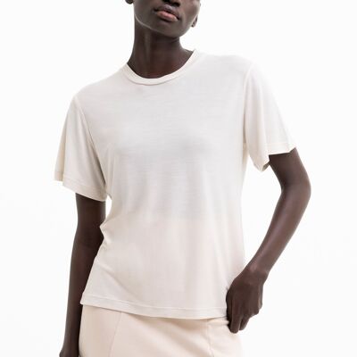 WILMA RELAXED T-SHIRT tencel creme