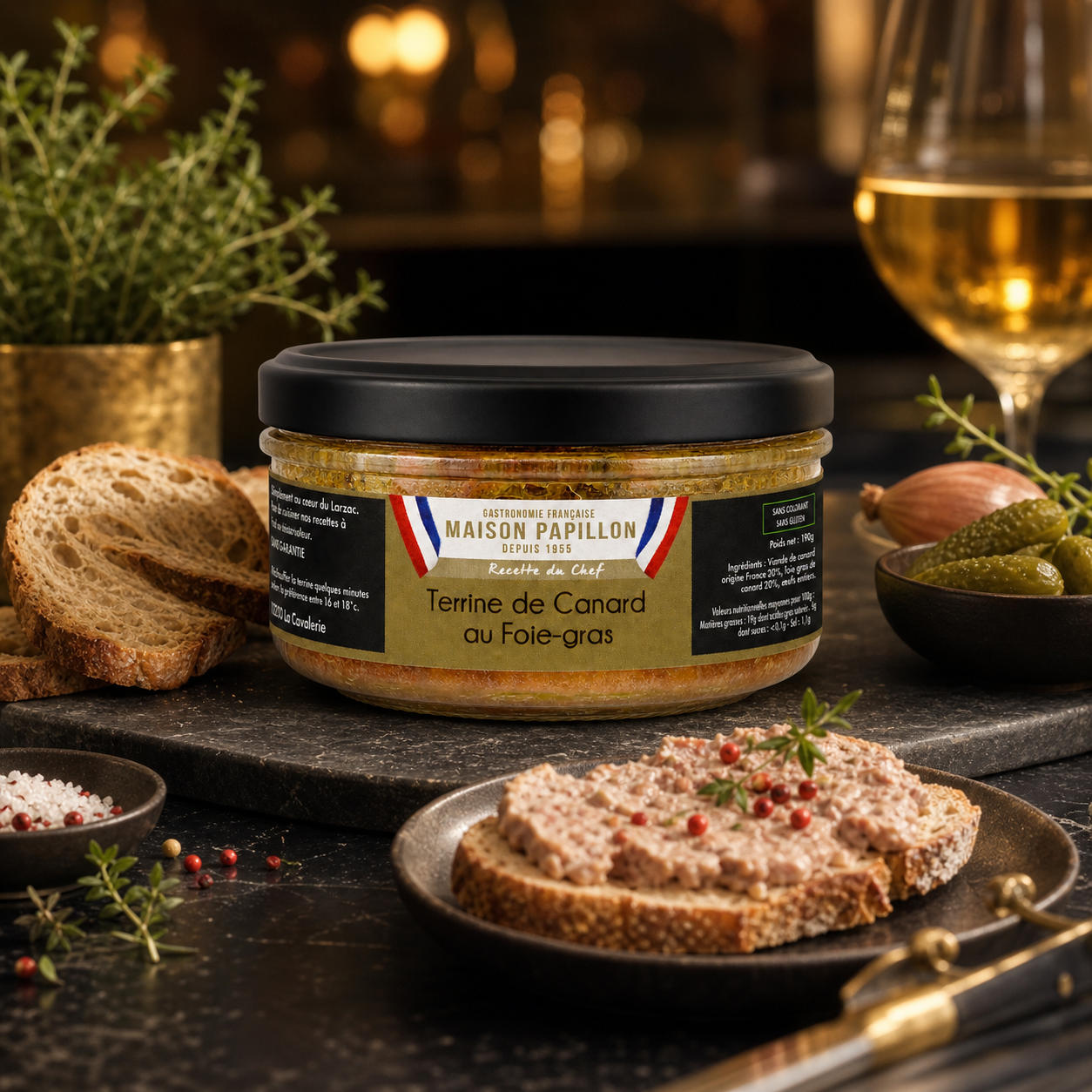 Duck Terrine with Foie Gras 20% 130g