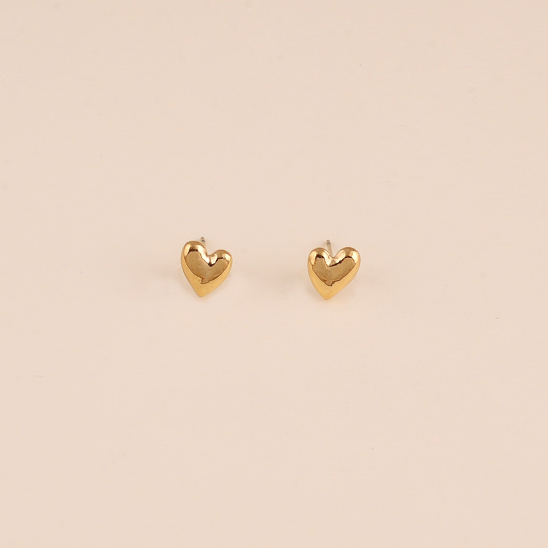 Boucles puces - coeur plat