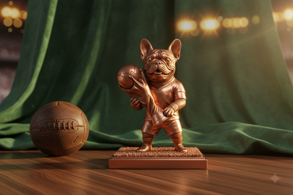 World Cup Frenchie Figurine | 20cm