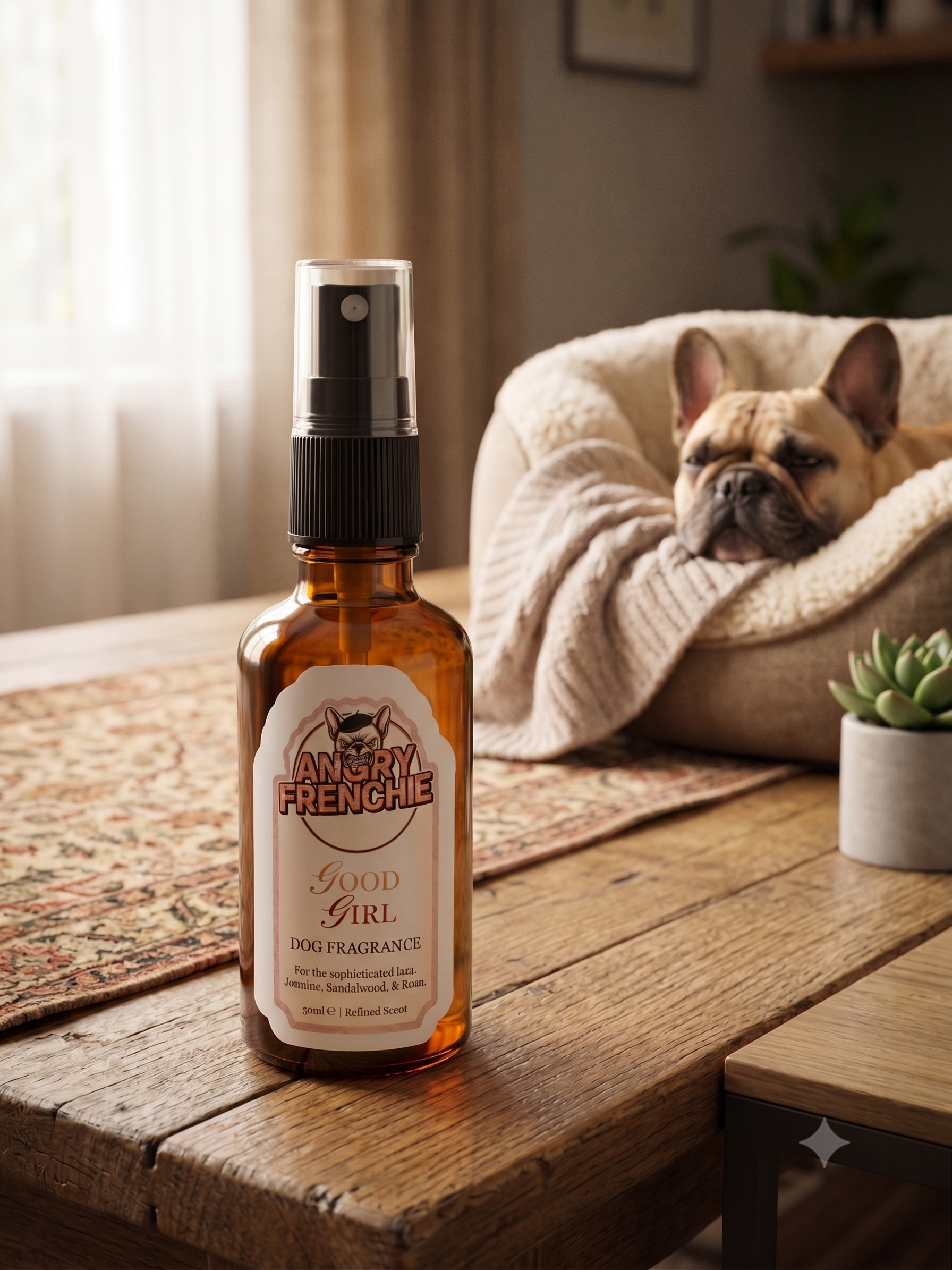 Frenchie Femme Dog Perfume | 50ml Cologne Spray | Long-Lasting Scent for Dogs UK