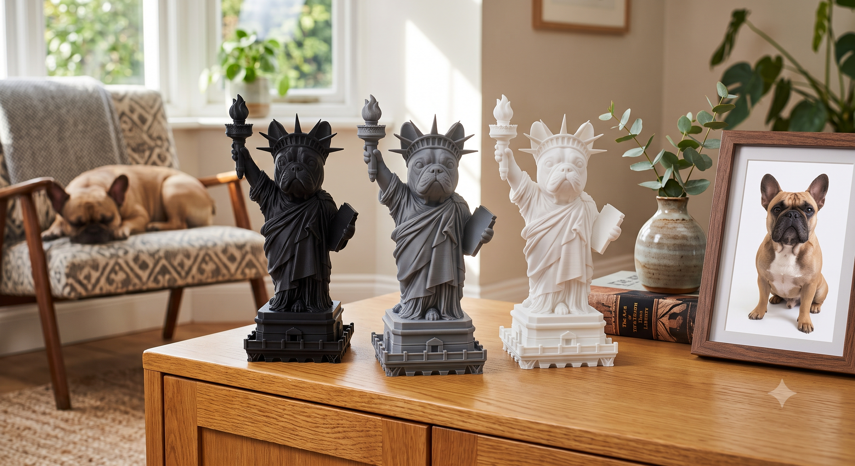 Liberty Frenchie Figurine | 20cm