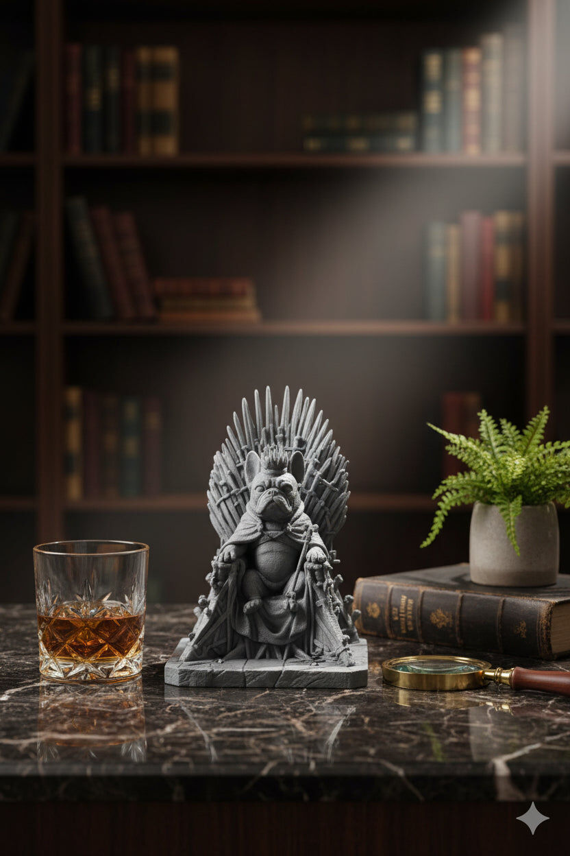 Iron Throne Memorial Figurine | French Bulldog