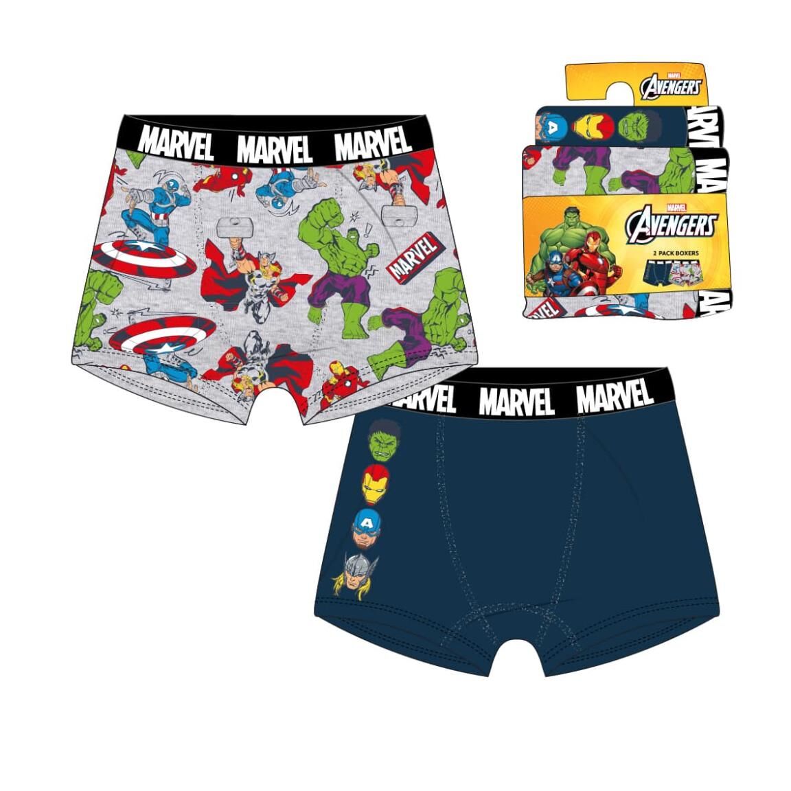 PACK BOXER SINGLE JERSEY 2 PIEZAS MARVEL - 2900003638