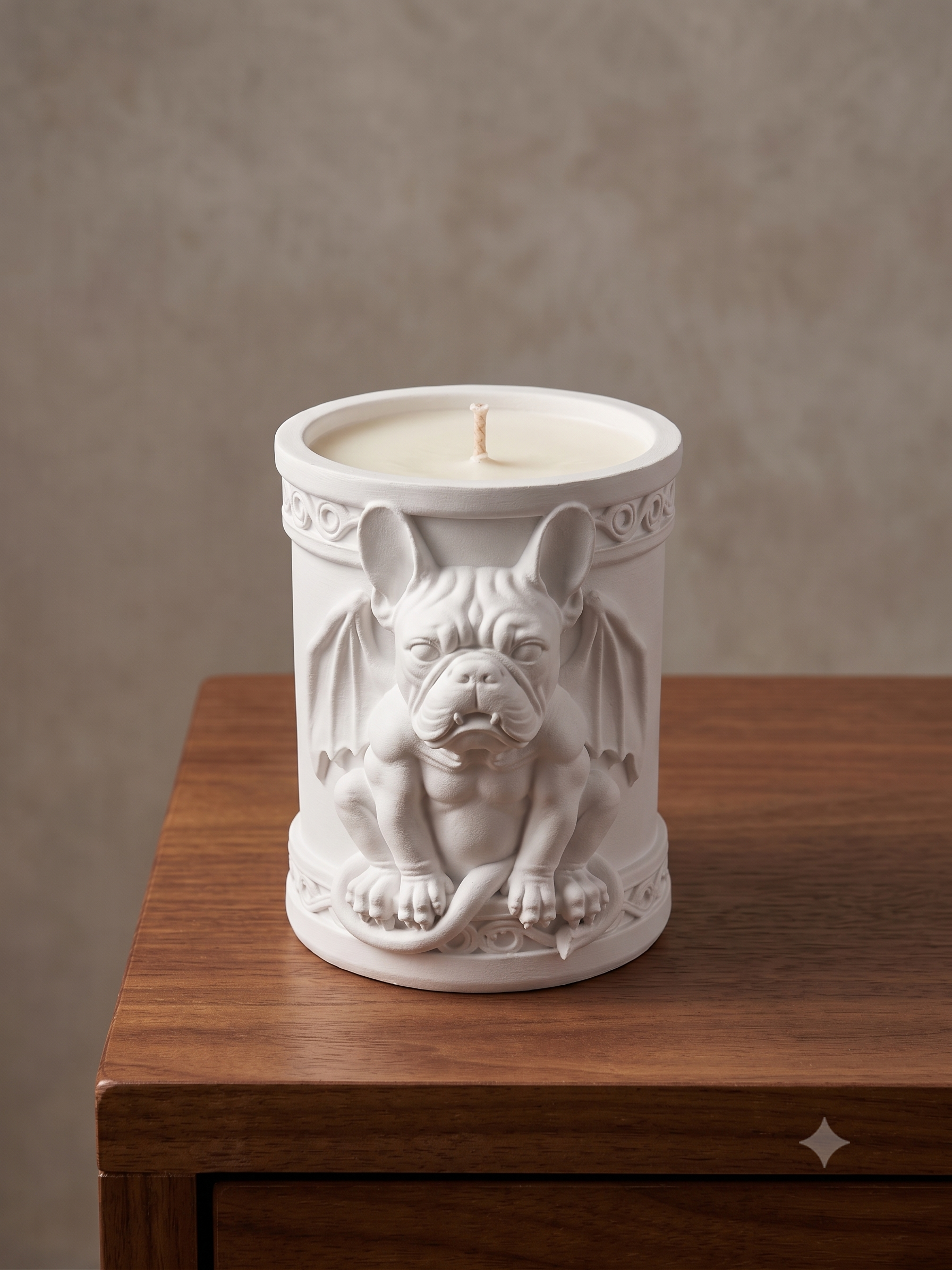 Floral Bouquet Artisan Candle | French Bulldog