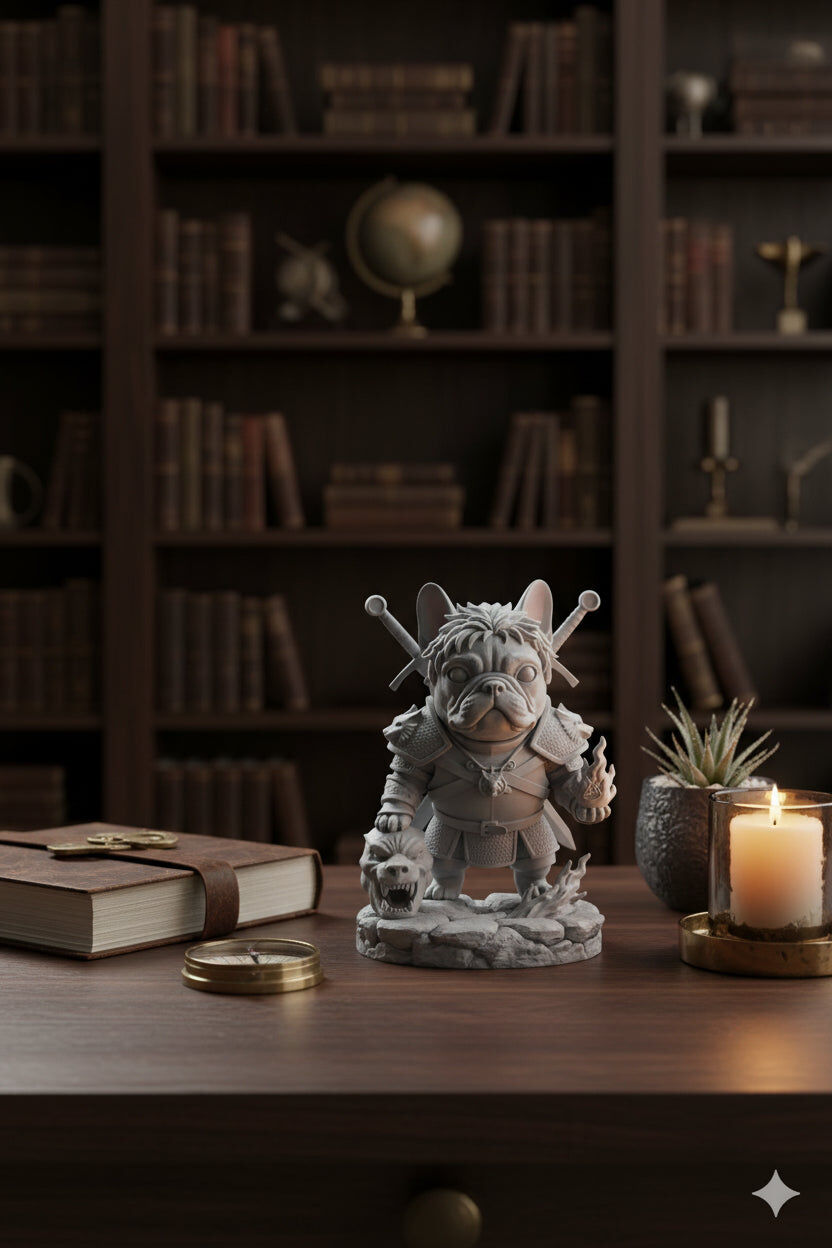 Witcher Frenchie Figurine | 20cm