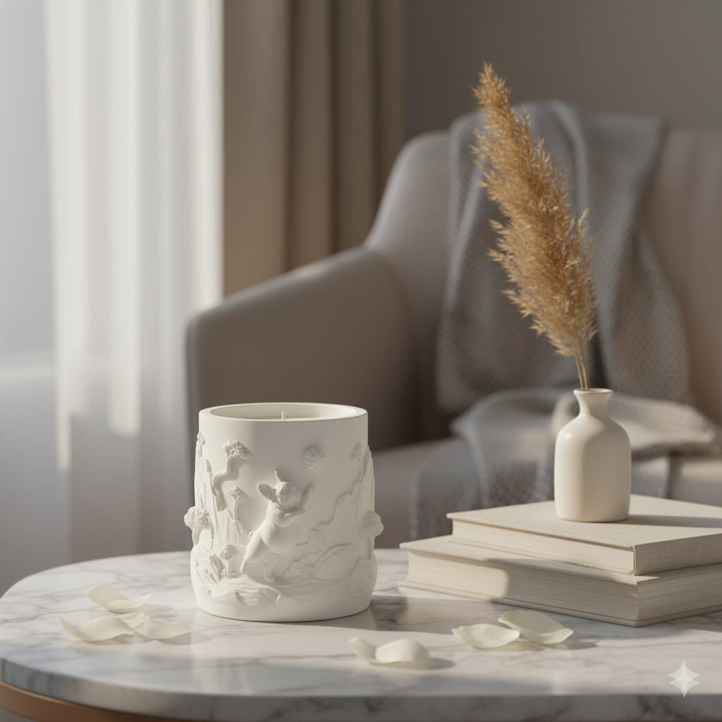 Rose Rebel Artisan Candle | French Bulldog