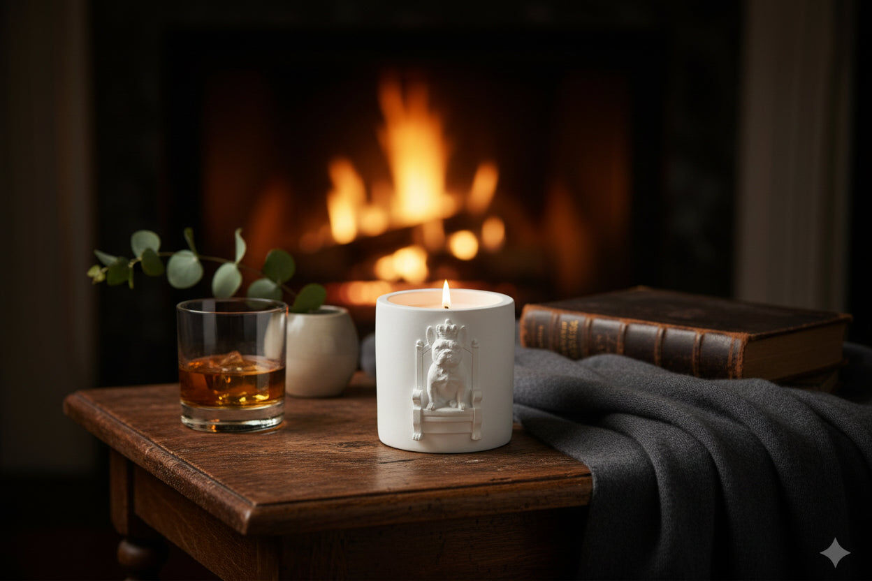 Sandalwood Artisan Candle | French Bulldog
