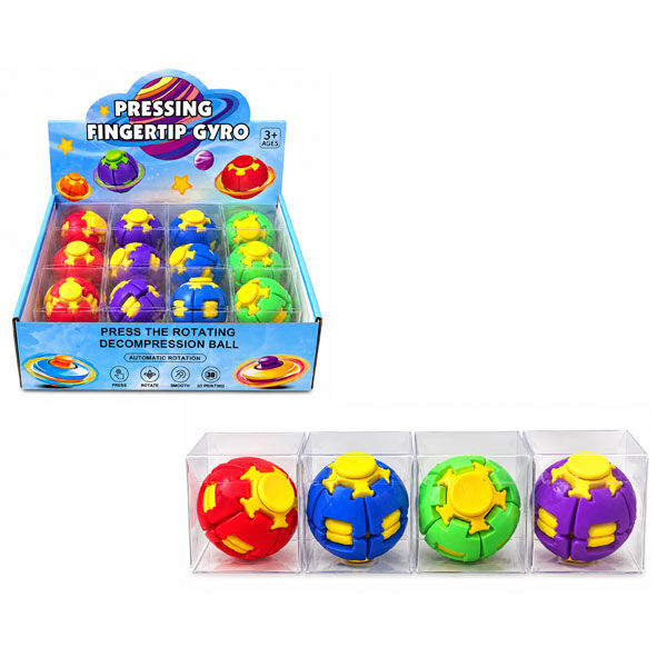 Fidget Anti Stress Spinner Balle 3D 6,5 Cm x 6 Cm