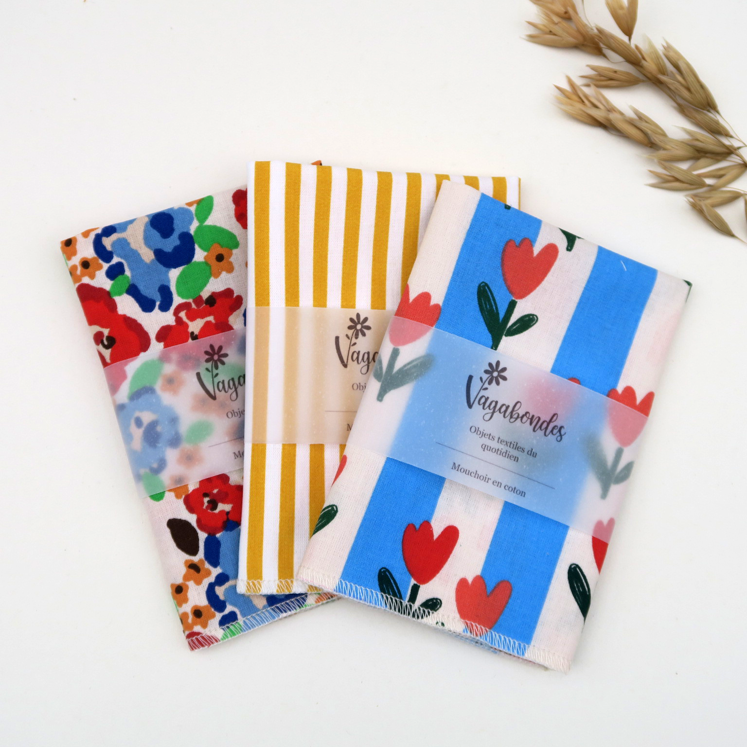 Washable & reusable cotton handkerchief - Les Eclats Joyeux