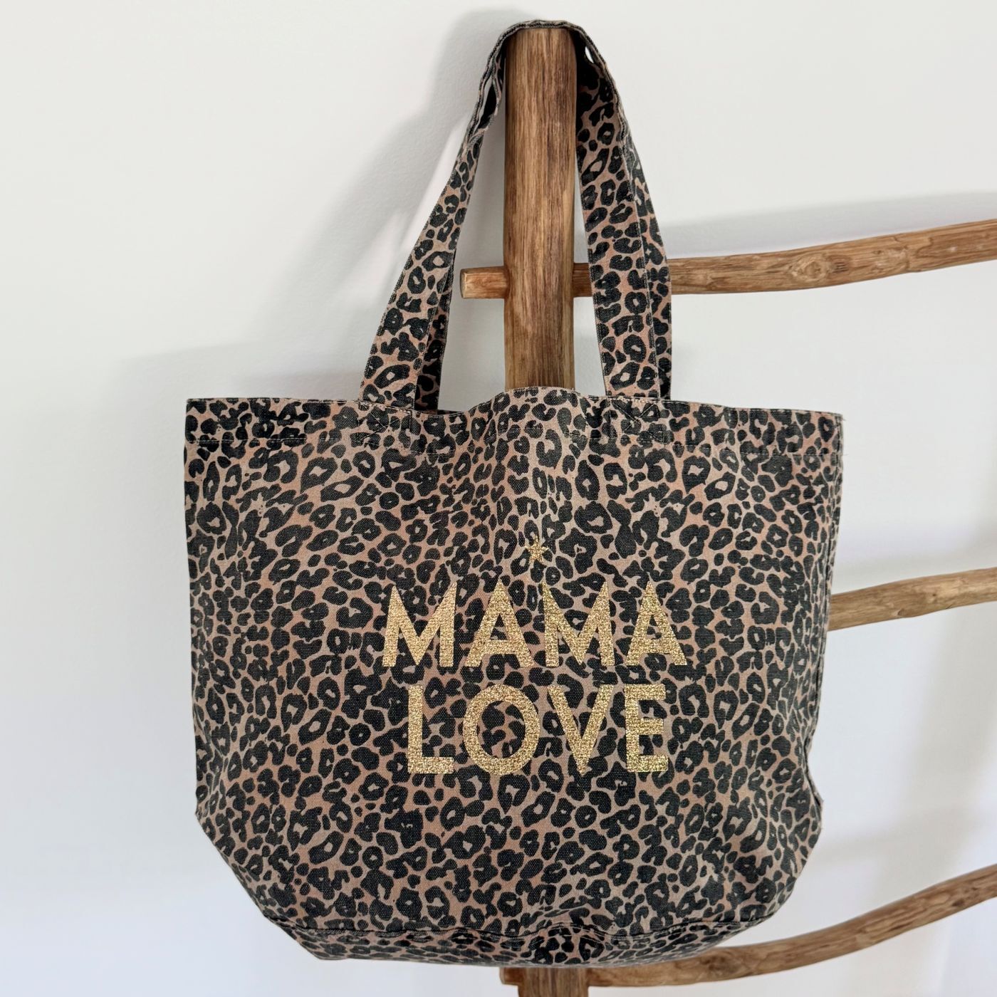 Tragetasche mit Leopardenmuster „Mama Love“