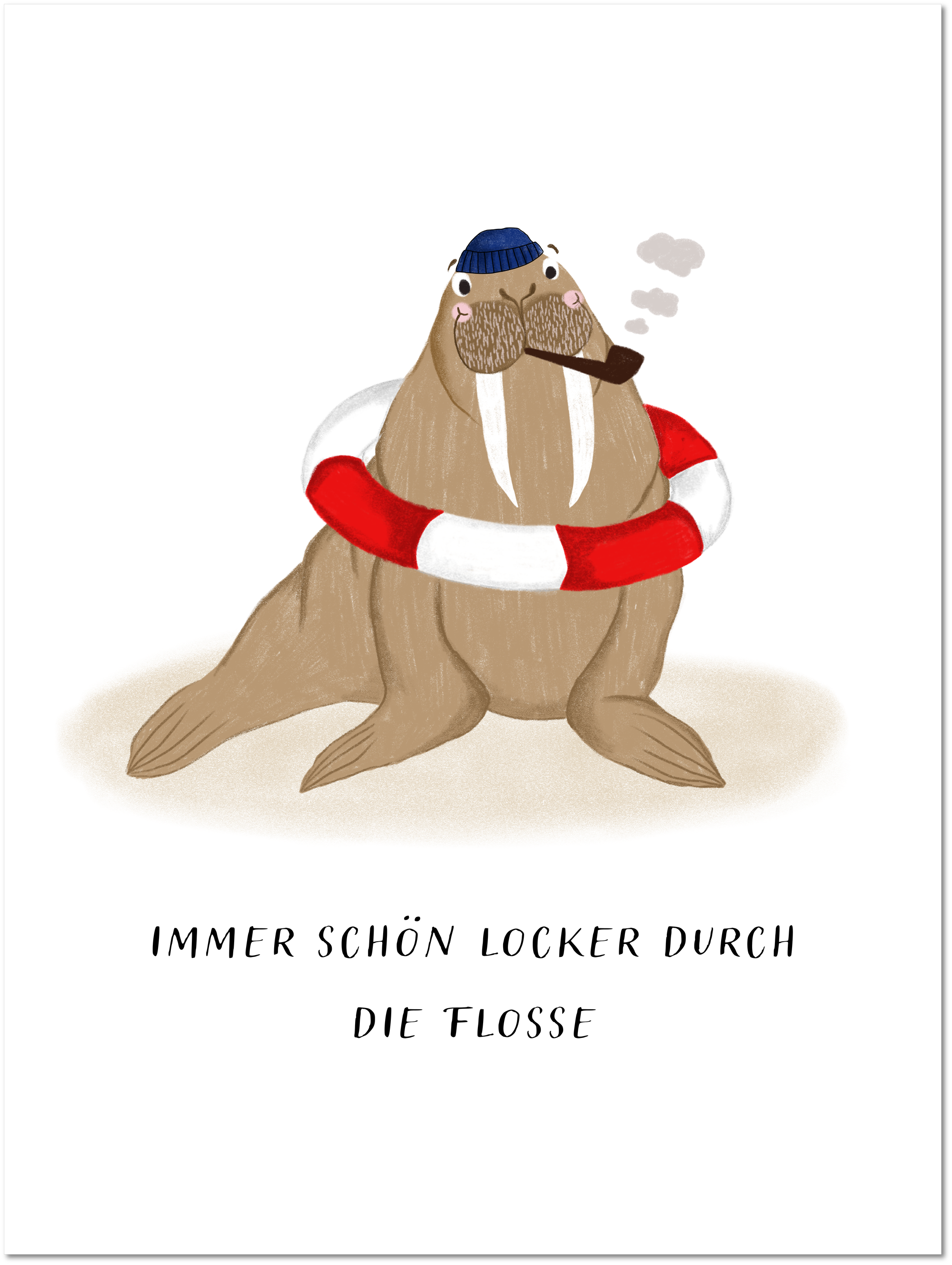 locker durch die Flosse