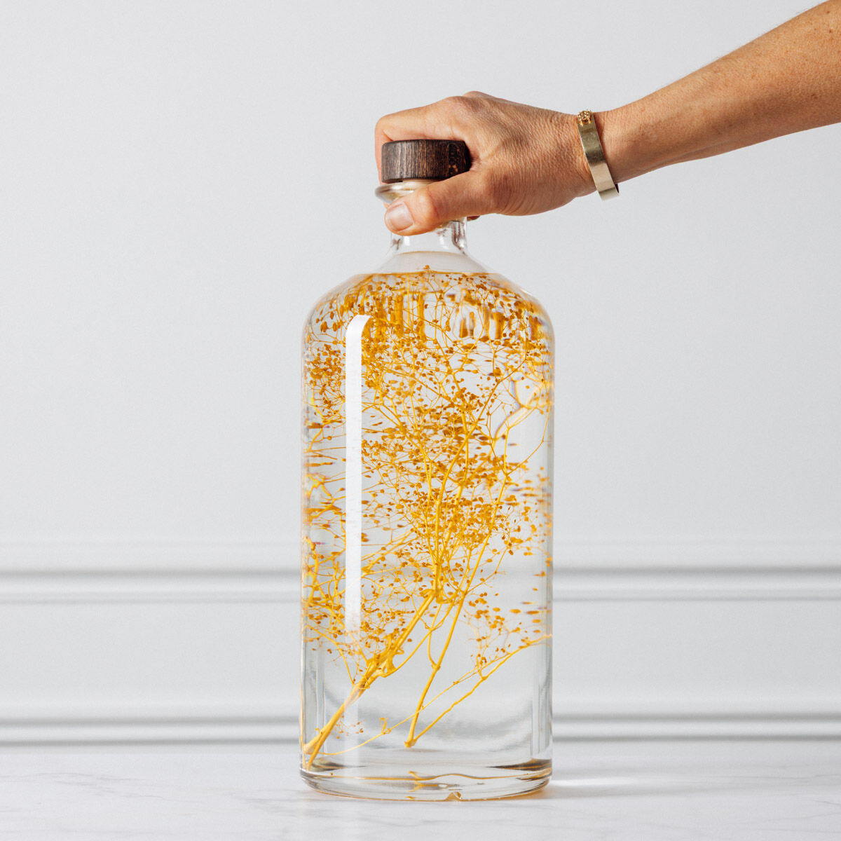L'Herbarium de Théophile – Format XL Gypsophile safran Jarre 3 Litres - Plante immergée