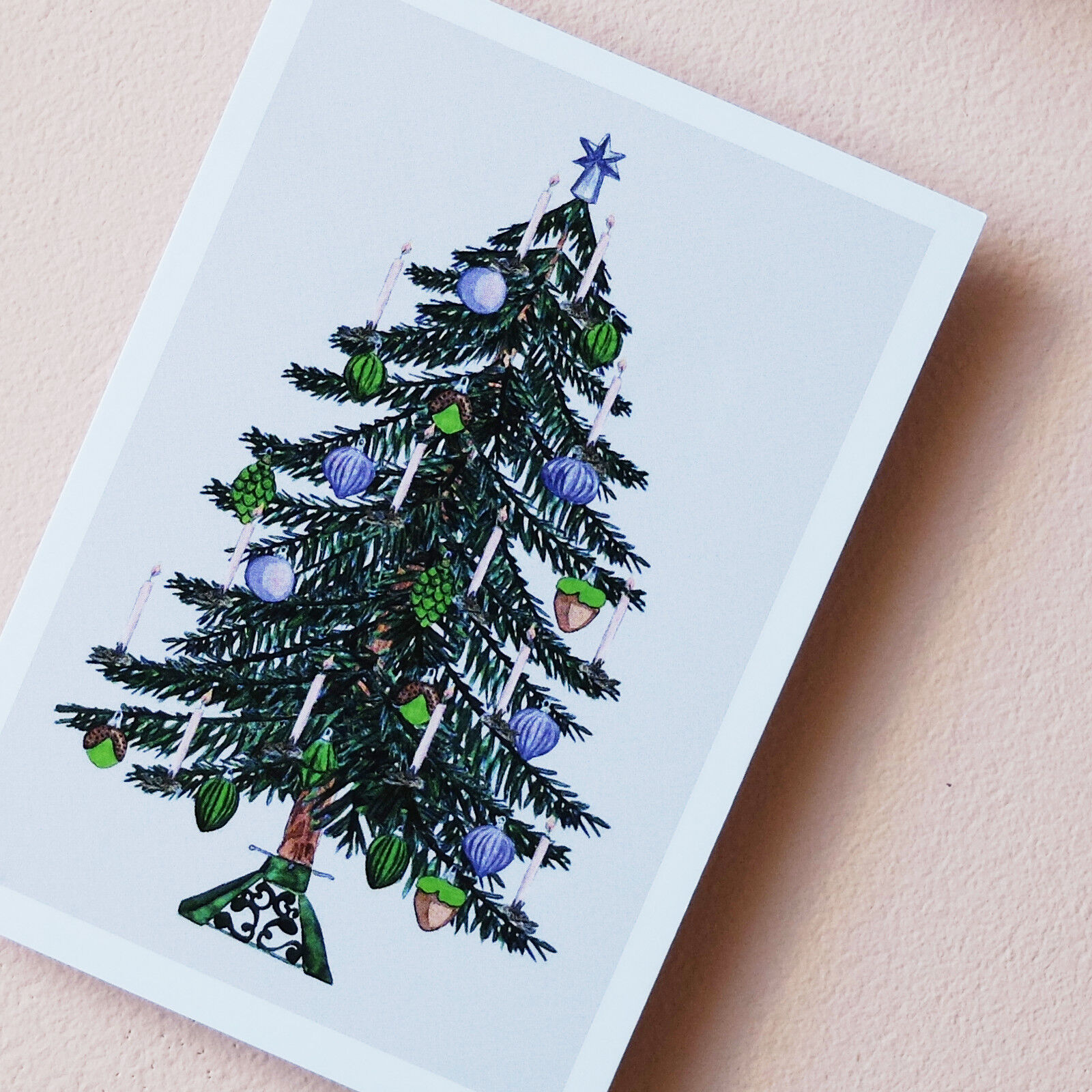 Mini postcard A7 Christmas tree