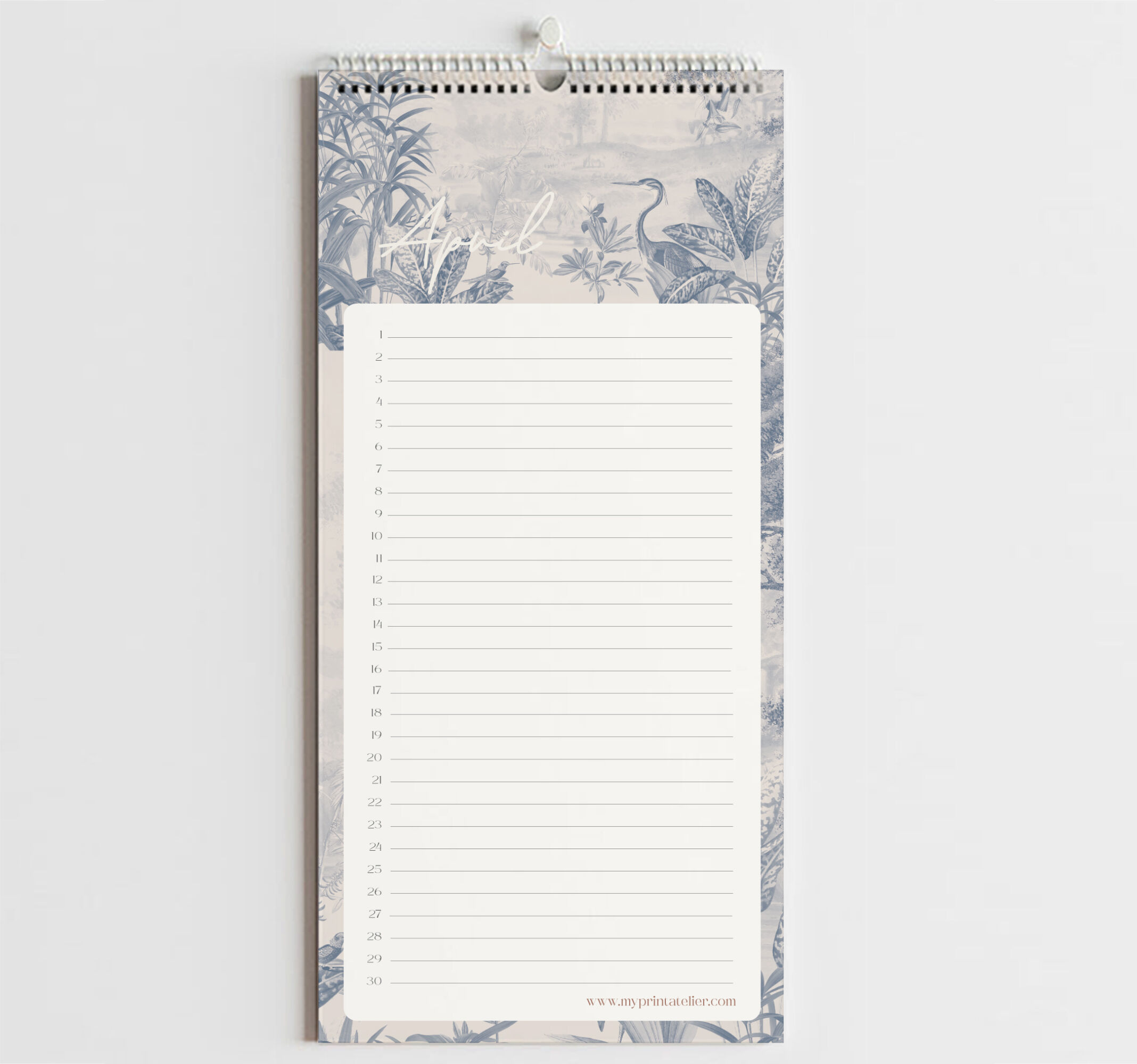 Calendrier d'anniversaire Signature Paysages – Annet Weelink Design Paysages – 14 x 29.Calendrier perpétuel 7 cm – Papier de qualité supérieure