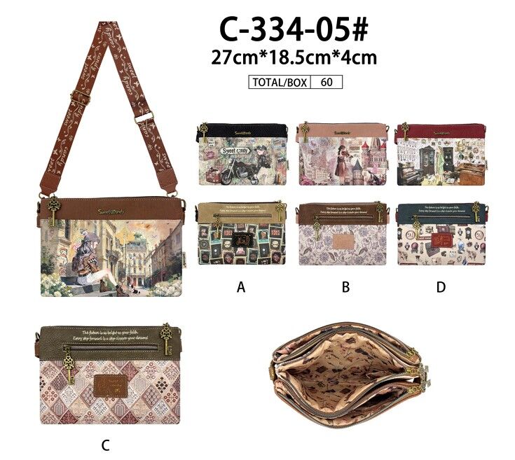 Synthetic Shoulder Bag with Sweet Candy Doll C334-05
