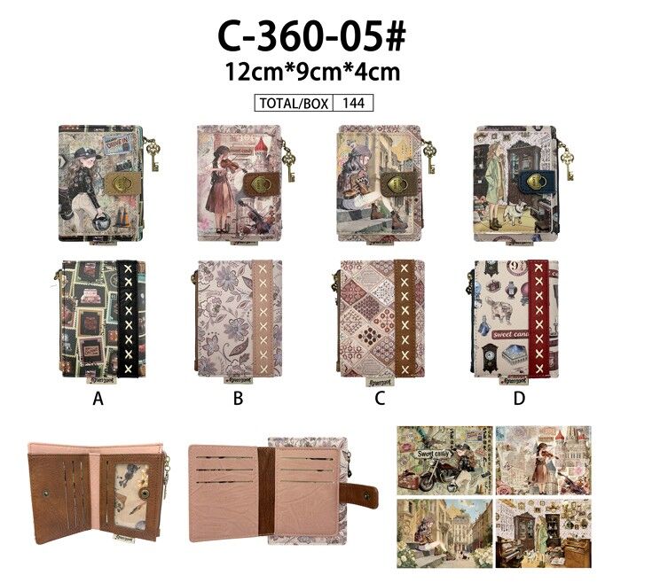 Synthetic Coin Purse/Card Holder Sweet Candy Doll C360-05