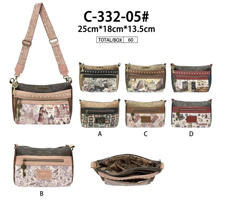 Synthetic Crossbody Bag for Women, Sweet Candy Doll C332-05