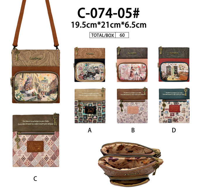 Sweet Candy Doll Shoulder Bag with 4 Pockets C074-05