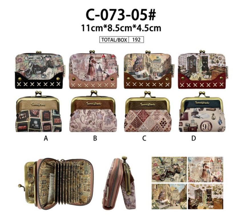 Sweet Candy Compact Synthetic Coin Purse with Click C073-05