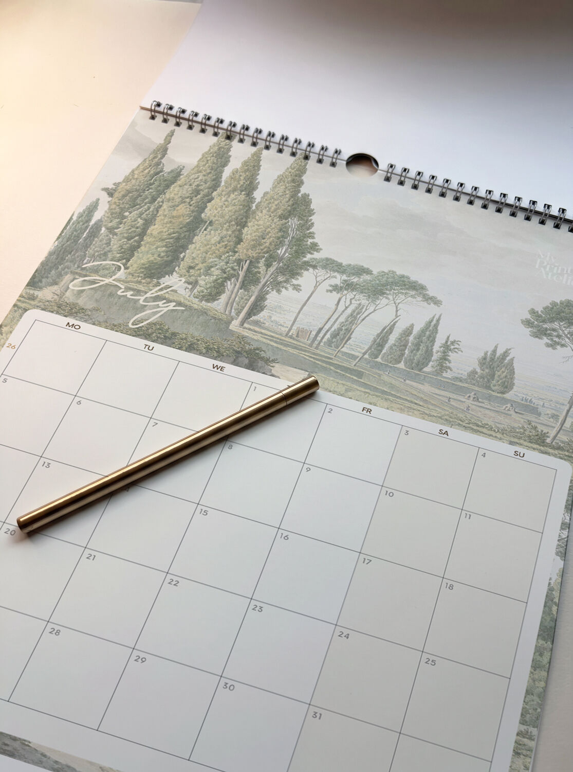 Calendrier mural 2027 - Paysages emblématiques - Format A3 - Motifs nature