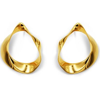Fluid Earrings Gold