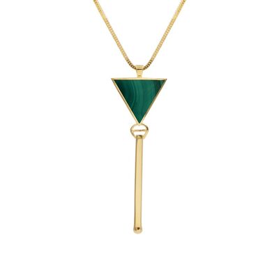 Triangolo Pendant Gold 75cm chain (adjustable)