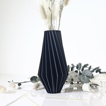 Vase "FURY" / Noir Mat 1
