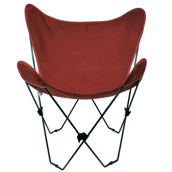 Chaise Butterfly - Noir/Rouge Rouille 1