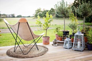 Chaise Papillon - Blanc/Vert 2