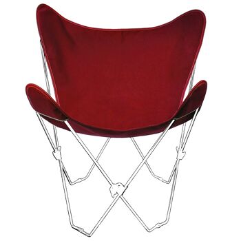 Chaise Butterfly - Blanc/Rouge Rouille 1