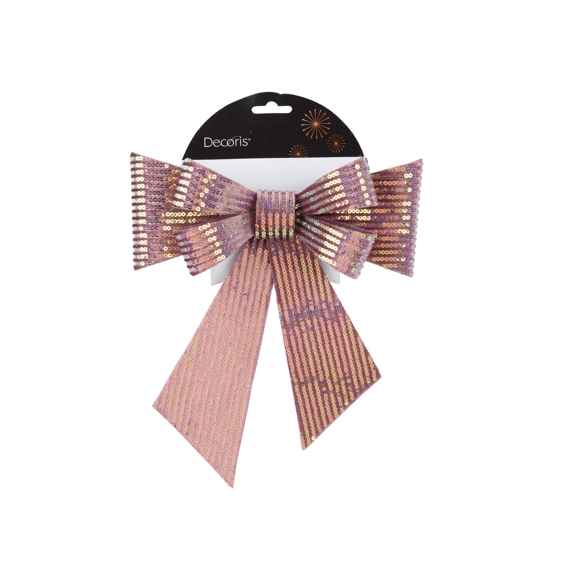 Strik polyester oudroze L.1cm x W.15cm x H.17cm