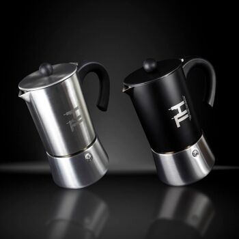 Machine à expresso Thiru en acier inoxydable - 6 tasses (300ml) - argent 10