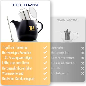 Théière Thiru porcelaine - théière 8