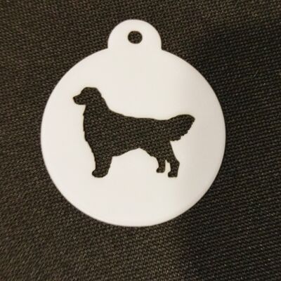 Golden Retriever Coffee Stencil