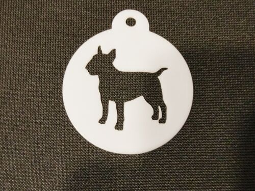Miniature Bull Terrier Coffee Stencil
